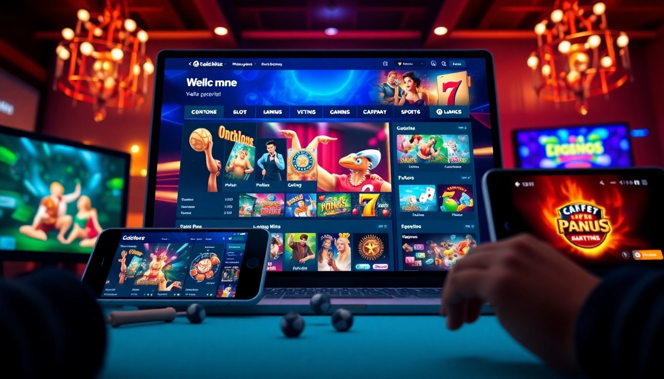 Online gambling platform interface highlighting https://nhacaiuytin.tokyo/ with engaging games and a user-friendly layout.