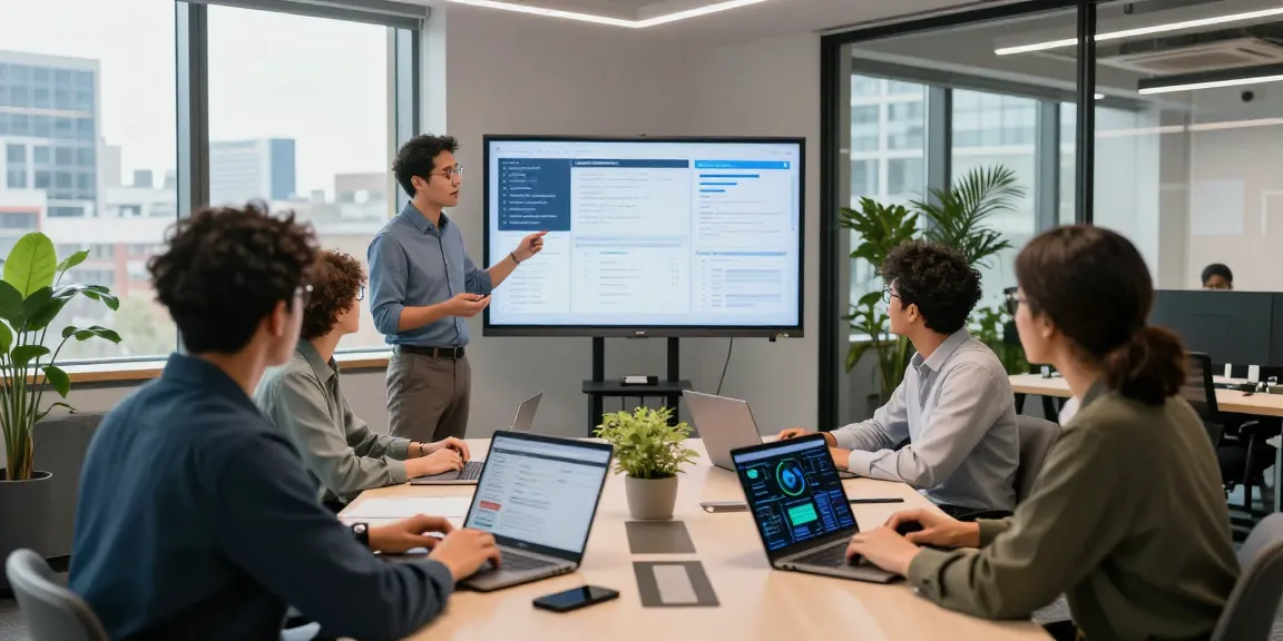 Proactive IT support for small business London team collaborating in a modern office environment.