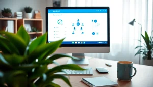 Control your devices effortlessly with 向日葵远程控制 in a modern workspace setup.