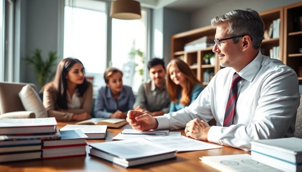 Consultation with a child custody attorney at https://www.tnlmiami.com, highlighting a professional legal setting.