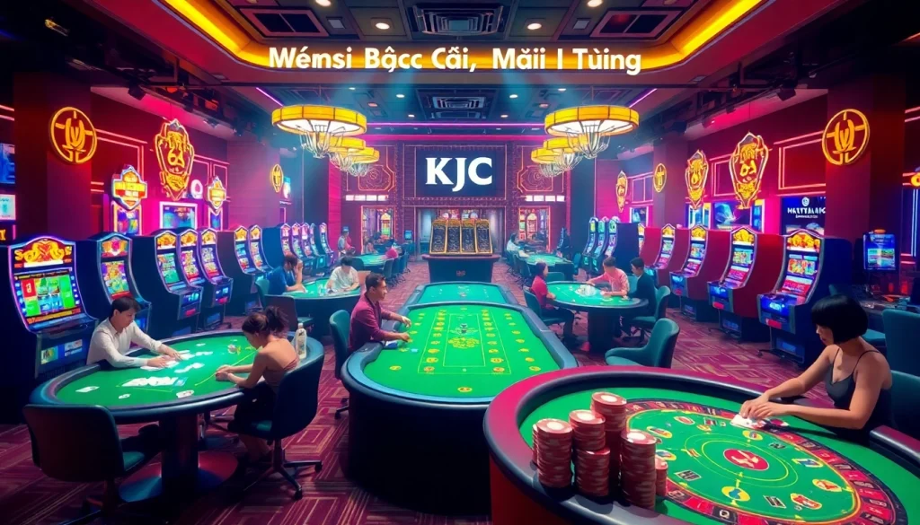 KJC AC 3 immersive casino experience with thrilling tables, dice, and slot machines.