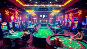 KJC AC 3 immersive casino experience with thrilling tables, dice, and slot machines.