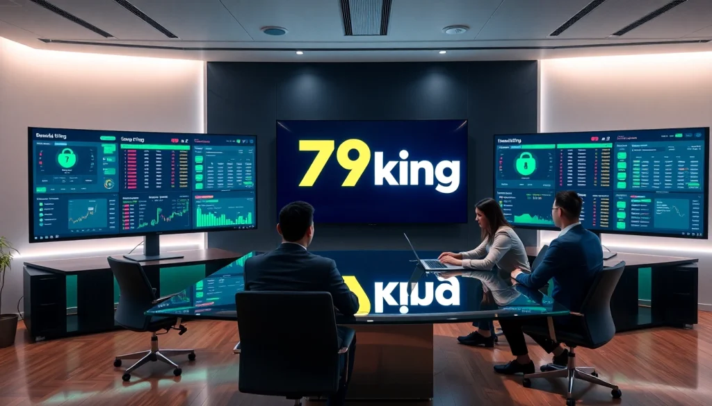 79king online betting platform: professional team at a tech-forward workspace with live dashboards