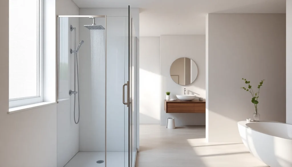 Gestalten Sie Ihr Bad mit einem eleganten sonni sanitär Duschsetup, das Modernität ausstrahlt.