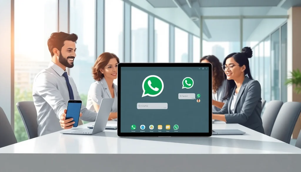 Showcasing how teams use the whatsapp api for effective communication in a business setting