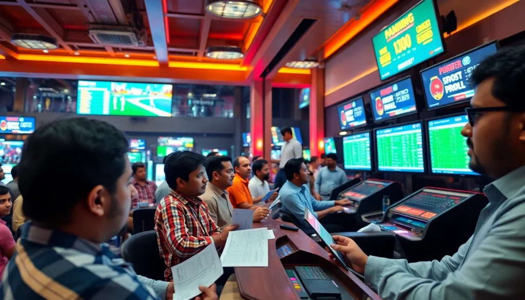 Engaged fans in sports betting in India at a vibrant event, showcasing excitement and thrill.