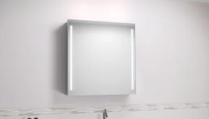 Gestalten Sie Ihr Bad mit dem eleganten sonni Spiegelschrank mit Beleuchtung und Steckdose.