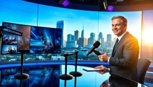 Broadcasting news from https://www.westcentralsbest.com with a professional studio backdrop.