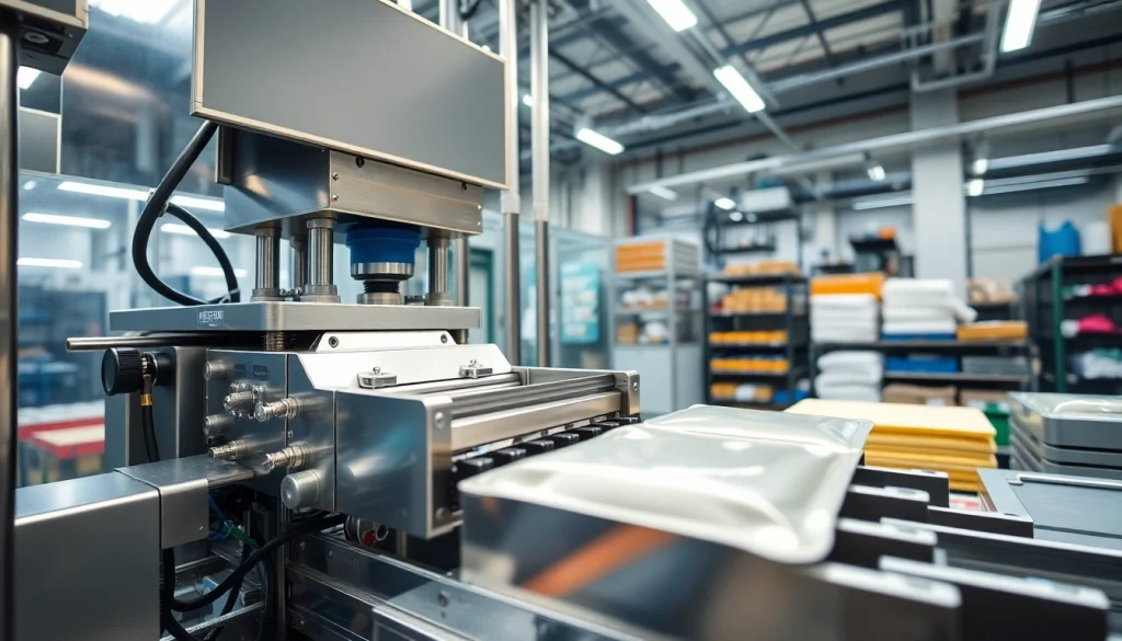 Showcasing advanced SA Packaging Machinery operating efficiently in a modern industrial environment.