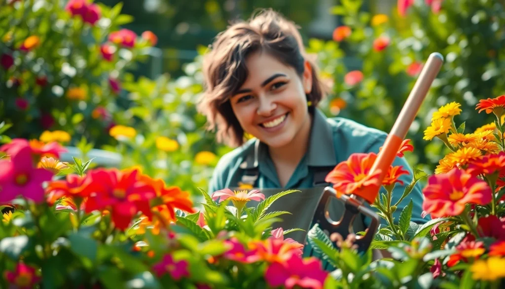 Volledige begeleiding van tuinonderhoud met https://detuinassistent.nl in een bloeiende tuin.