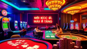 KJC AC 3 immersive casino experience with thrilling tables, dice, and slot machines.