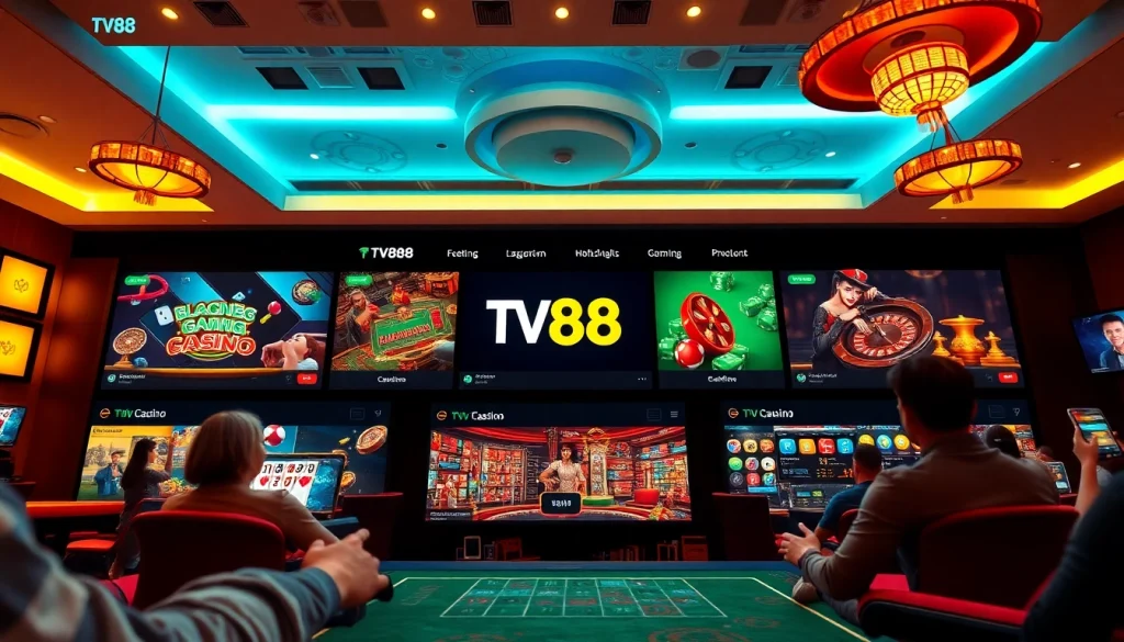 TV88 online gaming platform homepage displaying interactive games and promotions.