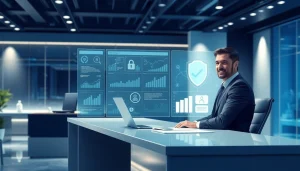 Современная профессиональная сцена, демонстрирующая доверие и инновации в страховой платформе 79king в 2025 году