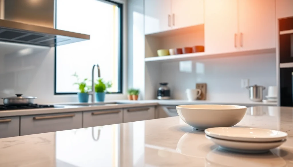 Experience kitchen deep cleaning Dubai with spotless surfaces and gleaming appliances in a modern kitchen.