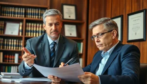 Engaging attorney-client consultation at https://www.shiverhamilton.com emphasizing professional legal support.