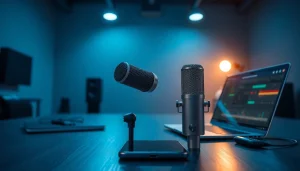 Capturing high-quality audio with the MV88 microphone alongside an iPhone in a professional setting.