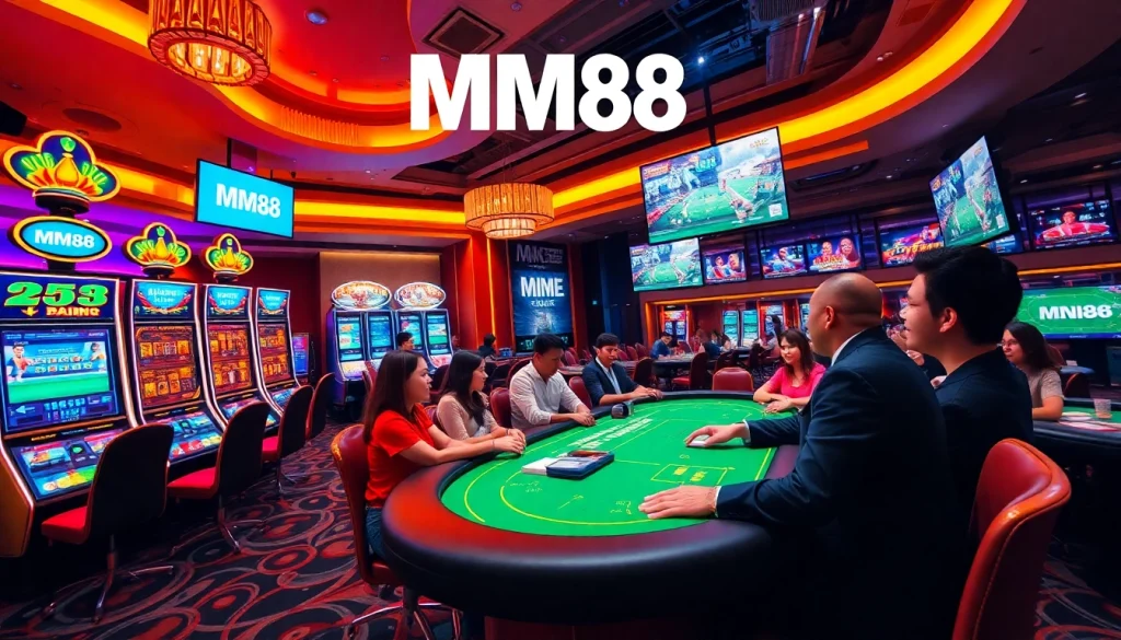MM88 online casino scene showcasing exciting games and vibrant atmosphere.