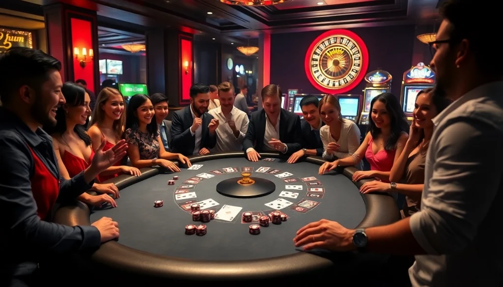 Thrilling poker showdown at 79king casino with vibrant chips.