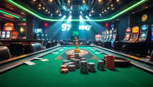 Upplev höginsats-gambling hos 79king med spännande pokertischer, roulettehjul och intensivt spelmoment.