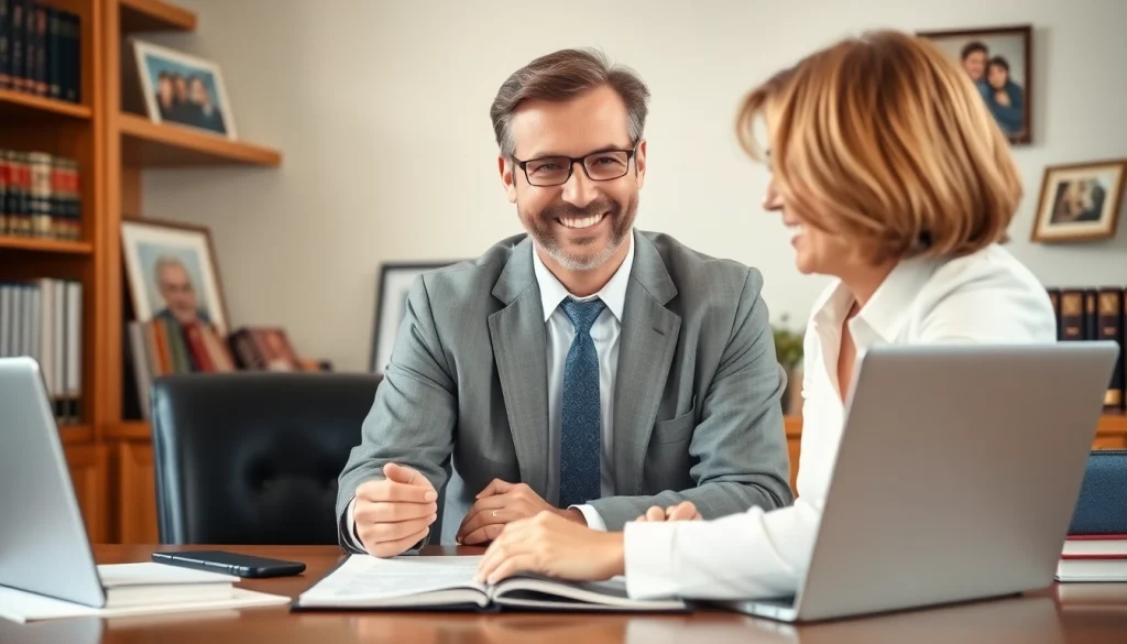 Engaging attorney at https://www.miaoulislaw.com offering personalized legal services.