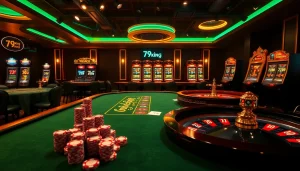 Vivez une action de poker passionnante sur 79king avec des tables de luxe, des roues de roulette et des éléments de jeu premium.