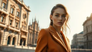 Fashion Photographer Milano captures high-end editorial styles with stunning cityscape backdrop.