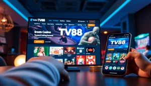 TV88 gaming platform interface showcasing secure online betting experiences at https://whycazino.com, featuring card games and slots.
