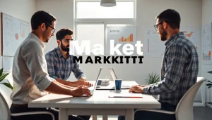 Best Digital Marketing Strategist in Wayanad working at a stylish desk planning effective campaigns.