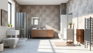 Sonni sanitär GmbH präsentiert stilvolle Badezimmerprodukte in einem modernen Ambiente.