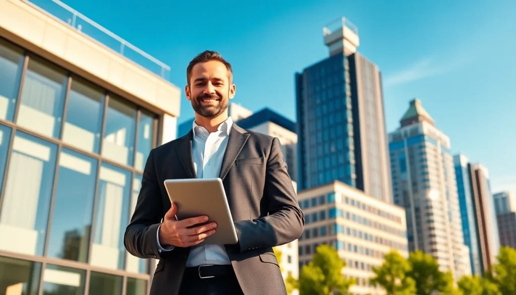 Informative representation of https://frankfurt-bester-immobilienmakler.de with a professional real estate agent in Frankfurt.