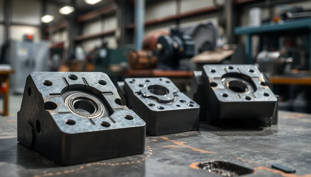 Metal Stamping Dies showcasing precision craftsmanship in a vibrant industrial workspace.