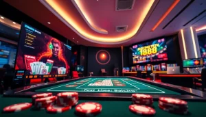 Experience the excitement of TV88 online gaming platform, showcasing vibrant card games and live casino action.