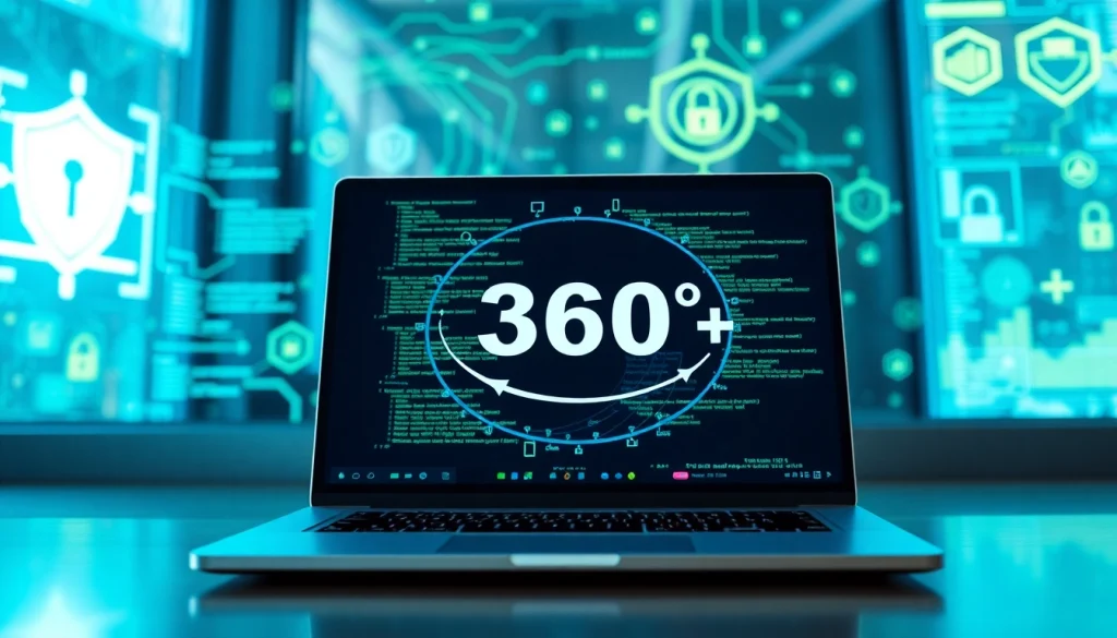 Interactive display of the 360安全浏览器 showcasing its innovative features and user-friendly design.