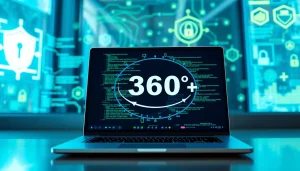 Interactive display of the 360安全浏览器 showcasing its innovative features and user-friendly design.