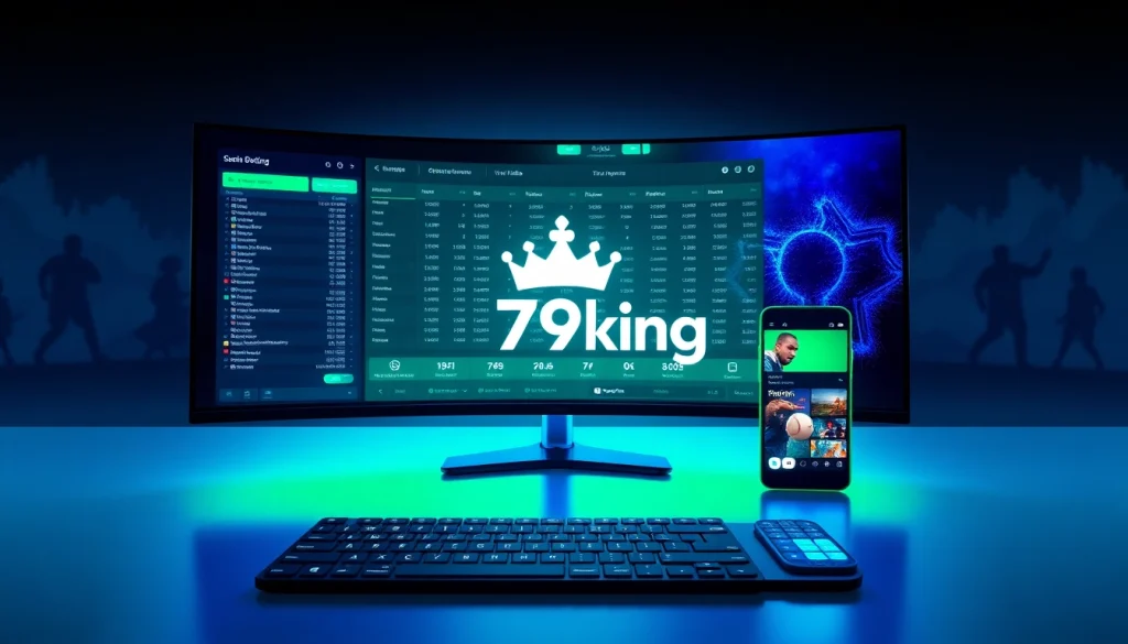 79king online betting interface with crown logo and live odds