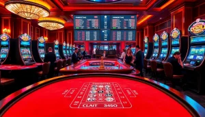 Engaging casino scene showcasing players at a blackjack table with betting chips, inspired by OK8386.