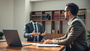 Consultation with a criminal defense lawyer at https://www.arcalaw.com showcasing professionalism and trust.