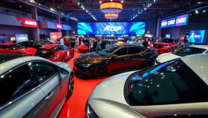 Visit the engaging Auto Cars Show featuring diverse vehicles and enthusiastic attendees in a vibrant setting.