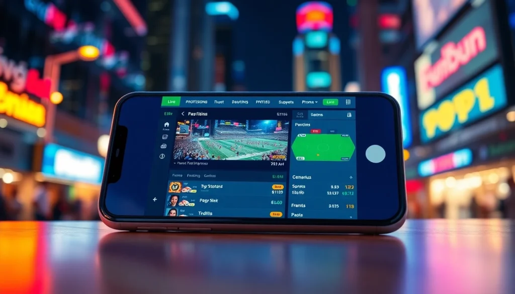 Discover the best sports betting apps in India with modern mobile interfaces showcasing live sports.