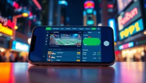 Discover the best sports betting apps in India with modern mobile interfaces showcasing live sports.