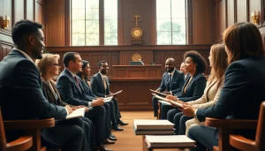 Engaged attorneys discussing cases at https://www.arcalaw.com in a traditional courtroom environment.