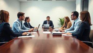 Professional legal consultation at https://www.agslawfirm.com highlighting teamwork and strategy discussion.