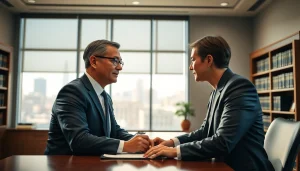 Client consulting with attorney at https://www.fritschlawfirm.com legal office for professional advice