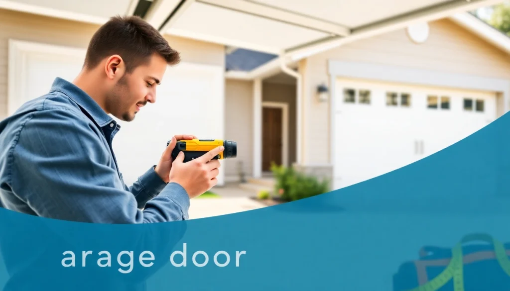 Expert garage door replacement in Vancouver WA, highlighting professional technician tools and a modern door.