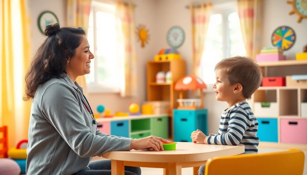 Engaging ABA therapy session at https://www.kiddsaba.com between a therapist and a child.