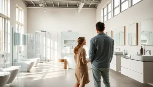 Die sonni sanitär GmbH bietet hochwertige Badprodukten in einem modernen Badezimmer.