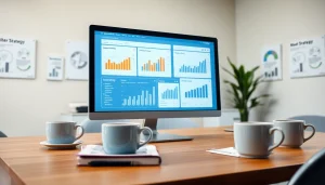 View of a marketing workspace at https://albmaftoh.com showcasing analytics and strategies.