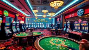 KJC AC 3 immersive casino experience with thrilling tables, dice, and slot machines.