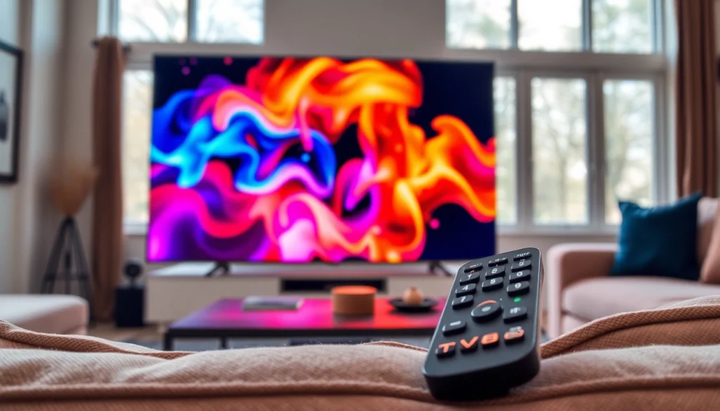 Engage with TV88 as it brings entertainment to life in a modern living room setting.