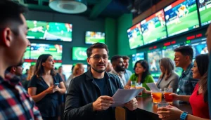 Discover the best sportsbooks Mexico featuring enthusiastic sports bettors in an exciting lounge.
